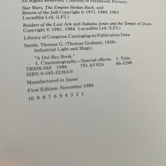 Industrial light & magic the art of special effects by thomas G Smith hardcover. - Picture 8 of 11